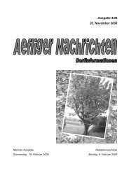 Gemeinde Aefligen Kehrichtmerkblatt 2009
