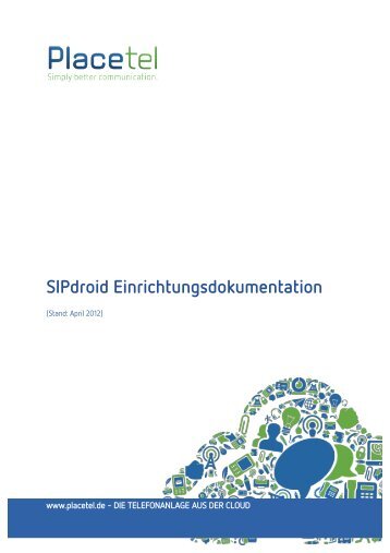 SIPdroid Einrichtungsdokumentation - Placetel