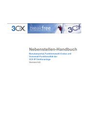 Nebenstellen-Handbuch - 3CX