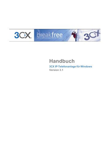 3CX Phone System for Windows Manual