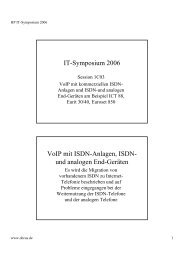 VoIP mit ISDN-Anlagen, ISDN- und analogen End