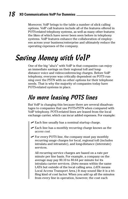 VoIP for Dummies Book - XO Communications