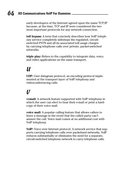 VoIP for Dummies Book - XO Communications