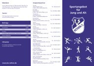 Sportangebot für Jung und Alt - TSV Rethen