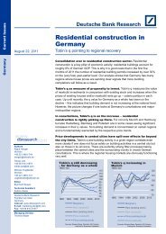German Residential Property Deutsche Bank Research