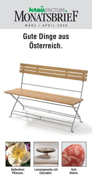 Gute Dinge Aus Osterreich Manufactum