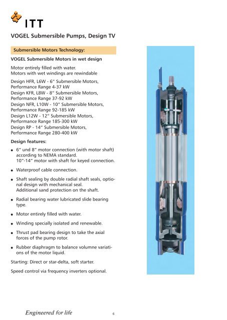 VOGEL Submersible Pumps, Design TV - Lowara
