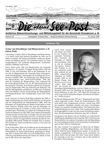 16.01.2026 Die kleine See-Post