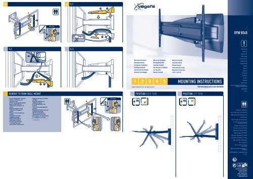 ensom at retfærdiggøre sektor EFW 8345 Mounting instruction - Vogel's