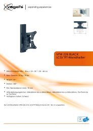 LCD/TFT-Wandhalter VFW 226 BLACK