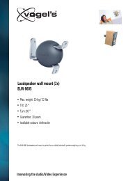 ELW 6605 Loudspeaker wall mount (2x)