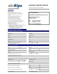 Lost Baggage Claim Form - Air Seychelles