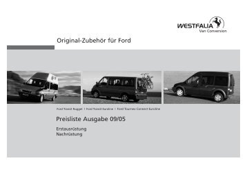 Original-Zubehör für Ford - Reisemobil International