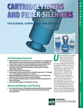 FOR BLOWERS, COMPRESSORS, AND ENGINES ... - Universal