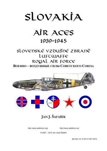 Slovaki aa - Jan J. Safarik: Air Aces