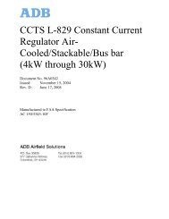 CCTS L-829 Constant Current Regulator Air - ADB Airfield Solutions