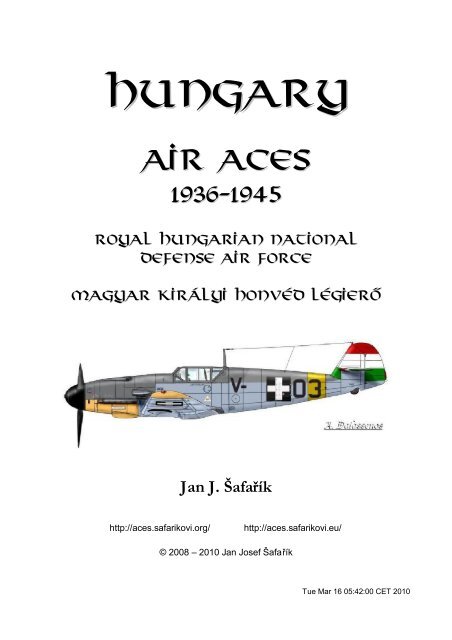 Hungary - Jan J. Safarik: Air Aces