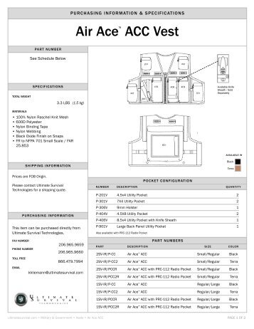 ACC Spec Sheet - AdvanTac