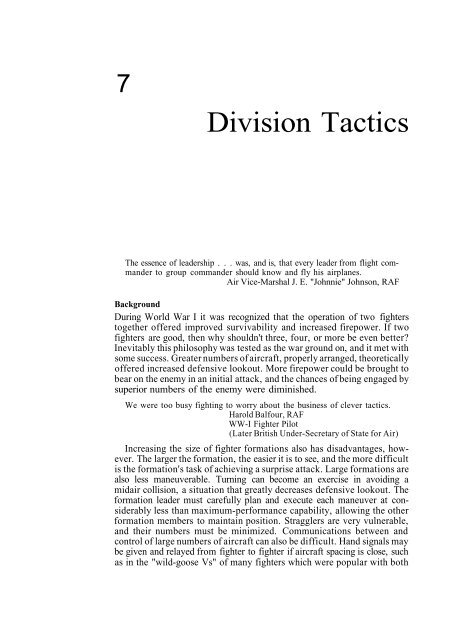 Fighter Combat - Tactics and Maneuvering