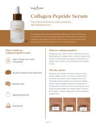 Collagen Peptide Serum Product Education