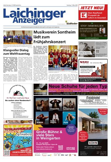 07.03.2026 Laichinger Anzeiger