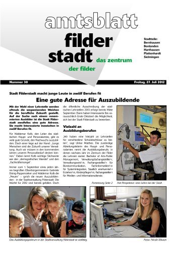Amtsblatt KW 30.pdf - Stadt Filderstadt