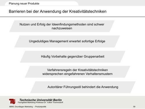 Technische Universität Berlin - Fachgebiet Marketing - TU Berlin