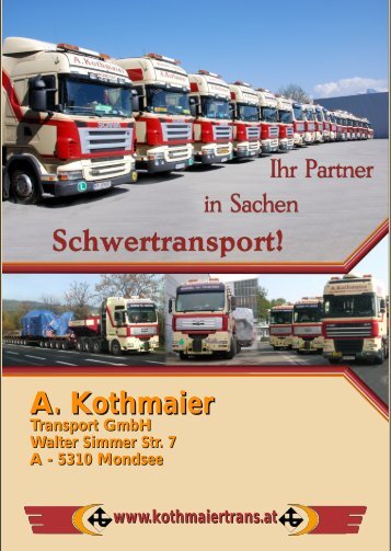 RICHTIGE FAHRZEUG! Unsere Kesselbrücken - A. Kothmaier ...