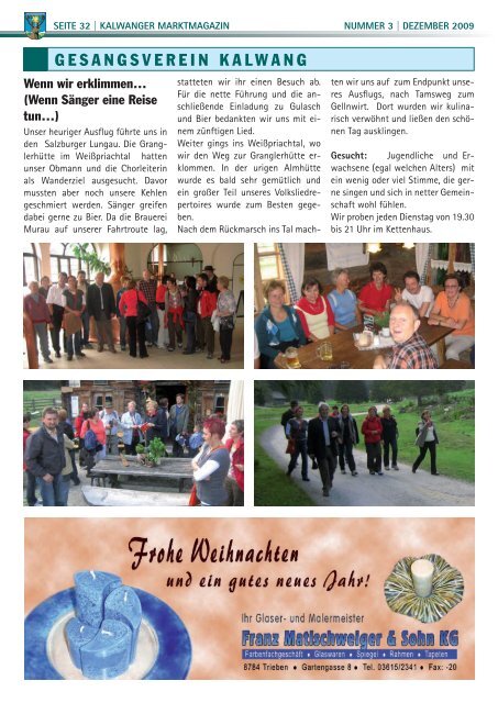 MARKTMAGAZIN - Kalwang