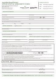 Brand Partner Enrolment & Standard Order Form