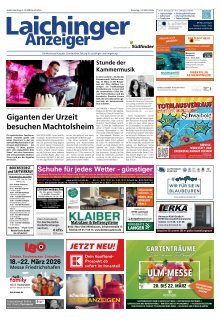 14.03.2026 Laichinger Anzeiger