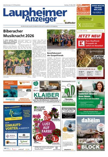 14.03.2026 Laupheimer Anzeiger