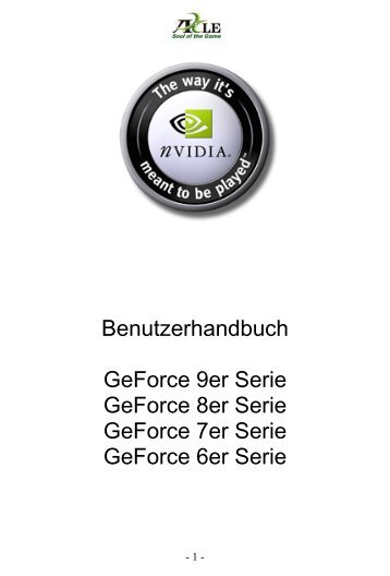 nVidia Benutzerhandbuch in PDF (Deutsch) - Digittrade