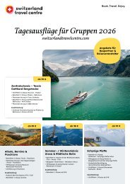 Tagesausflüge und Angebote für Gruppenreisen 2026-2027