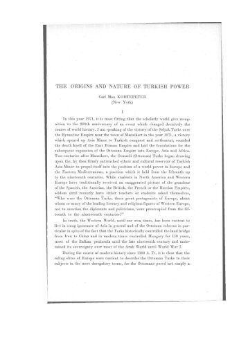 the origins and nature of turki̇sh power - Ankara Üniversitesi ...