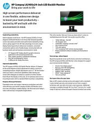 HP Compaq LA2405x24-inch LED Backlit Monitor - HP - Hewlett ...