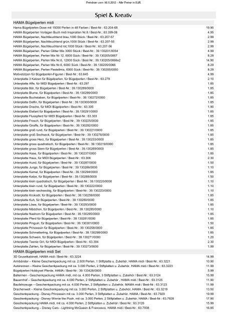 Angebote Restposten