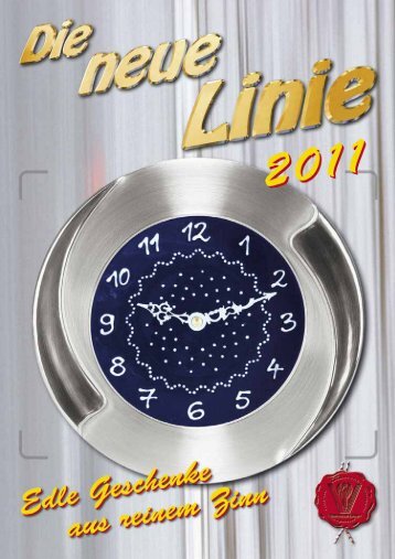 Zinnkatalog 2011 - Die neue Linie GmbH