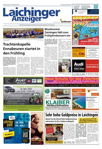 28.03.2026 Laichinger Anzeiger