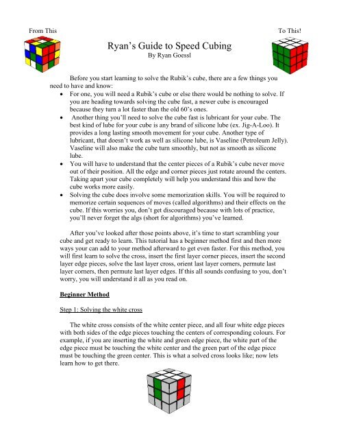 2x2 Rubik's Cube - Beginner's solution tutorial with algorithms