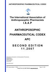 Anthroposophic Pharmaceutical Codex - International Association of ...