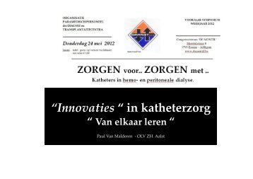 “Innovaties “ in katheterzorg - Orpadt