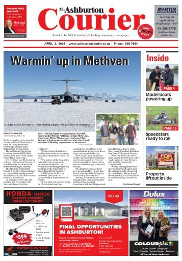 Ashburton Courier: April 02, 2026