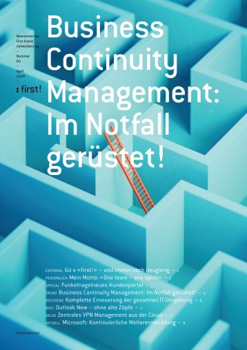 first!60 - der Newsletter der first frame networkers