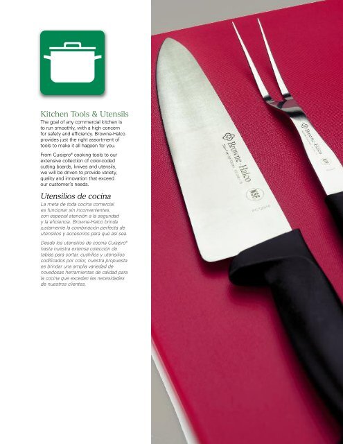 Kitchen Tools & Utensils Utensilios de cocina - Browne Foodservice