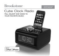 Cube Clock Radio - Brookstone