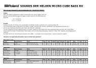 SOUNDS DER HELDEN MICRO CUBE BASS RX