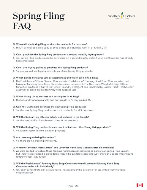 Spring Fling 2026 FAQ