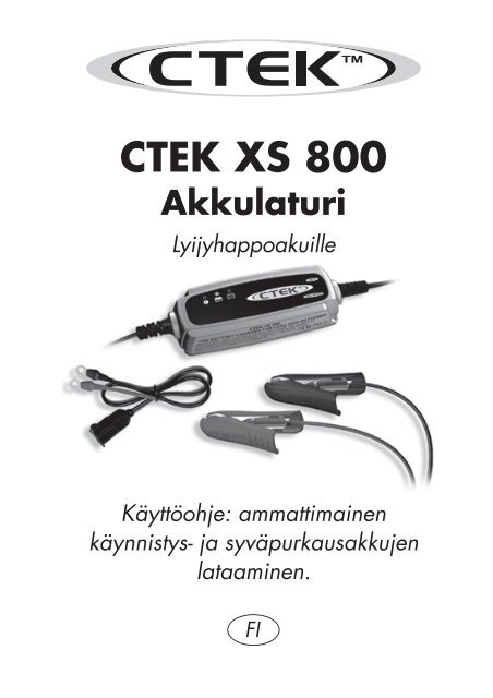 CTEK XS 800 - Akkupojat