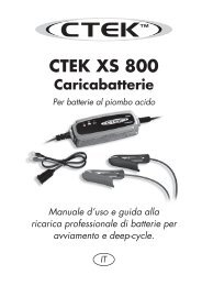 Manuale XS 800 - CTek